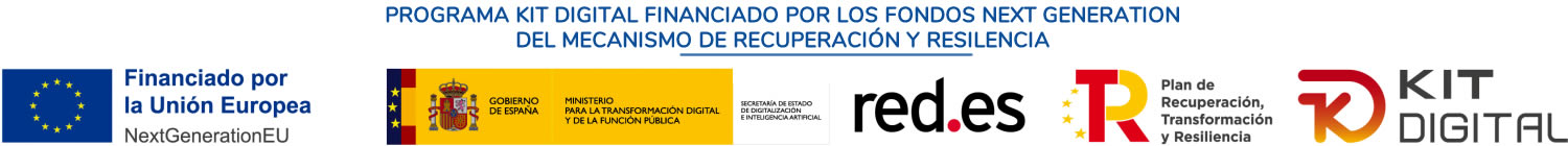 patrocinadores publicidad gobierno de españa kit digital Financiado por Unión Europea